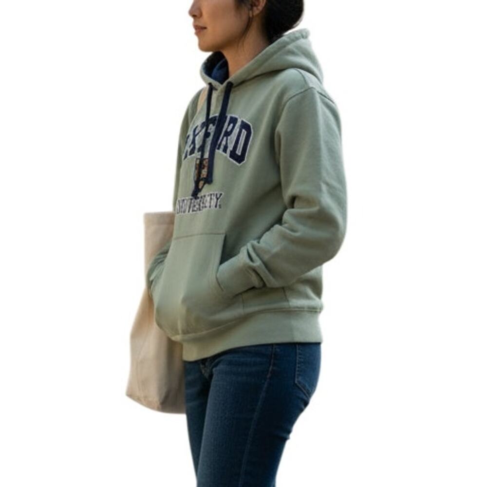 Oxford University Green Hoodie Womens L Collegiate Preppy - Picture 16 of 16
